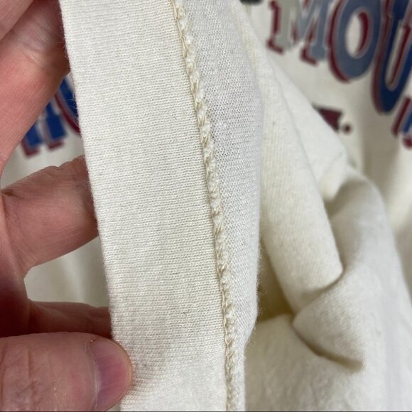 Vintage Mickey & Co Tee Off White Size XXXL Crew Neck‎ Cotton USA Cream T-Shirt - Picture 11 of 14